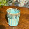 Sky Blue Glaze Cutting Tea Cup/Kulhad