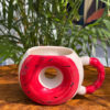 Red Donut Coffee Mug