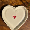 Small Red Heart Shape Snack Plate