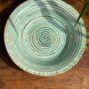 Green Brush Stroke Pasta Plate (8.5inc)