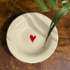 Small Red Heart Pasta Plate (6.5inc)