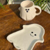 Ghost Coffee Mug with Saucer Set