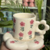 Flora Wake Coffee Mug with Saucer Set