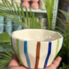 Colorful Lines Pinterest Snack Bowl