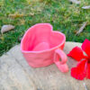 Soft Pink Heart Shaped Mug (Pack of 1)