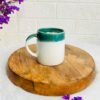 Green & White Mug (Pack of 1)