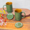 Green Mug with Lid (Pack of 1)
