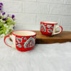 Red Blossom Ceramic Tea Cup ? by Ceramics and Home (200 ml)