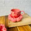 Love Heart Bubble Cup & Saucer ? (200 ml)