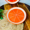 Terracotta Citrus Slice Studio Plate –  (10 inch)