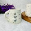 Minimal Bloom Polka Dot Ceramic Mug