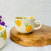 Citrus Pop Hand-painted Ceramic Cup