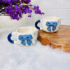 Blue Bow Mug ? Polka Dot Edition