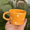 Whirl of Hearts Coffee Mug (Orange)