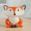 Fox Themed Ceramic Plant PotsTabletop Mini Container Decorative Indoor Outdoor Garden Animal Planters Desk Aloe Cactus Succulent House Flower vase Home Vase Decor